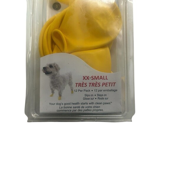 PROTEX Pawz Dog Boots Water-Proof Paws Disposable Reusable XX-Small Yellow - Picture 4 of 7